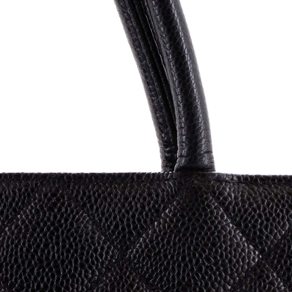 Chanel Medallion Tote Quilted Caviar #249666C27B - Picture 6 of 8